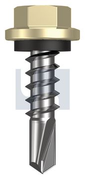 METAL SDS HEX HEAD + WASHER CL4 SA MET SEAL HX:14-10X 25 thumbnail 3