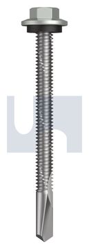 s500 SDS HEX HEAD + WASHER CL4 SG S500 SEAL HX:12-24X 65 thumbnail 3