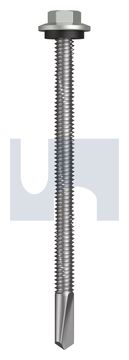 s500 SDS HEX HEAD + WASHER CL4 SG S500 SEAL HX:12-24X 85 thumbnail 3