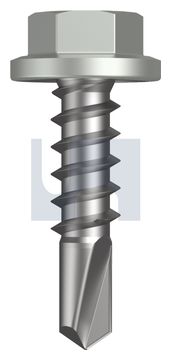 METAL SDS FLANGED HEX HEAD CL4 SG MET FLG HX:14-10X 25 thumbnail 3