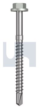 METAL SDS FLG HEX HEAD CL4 SG MET FLG HX S:14-10X 75 thumbnail 3