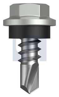 METAL SDS HEX HEAD + WASHER CL4 SG MET SEAL HX: 8-18X 12 thumbnail 3