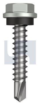 METAL SDS HEX HEAD + WASHER CL4 SG MET SEAL HX:10-16X 25 thumbnail 3