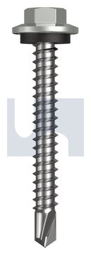 METAL SDS HEX HEAD + WASHER CL4 SG MET SEAL HX:12-14X 45 thumbnail 3