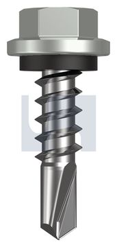 METAL SDS HEX HEAD + WASHER CL4 SG MET SEAL HX:14-10X 25 thumbnail 3