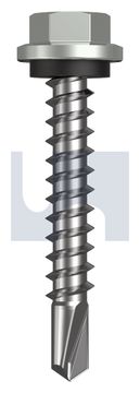 METAL SDS HEX HEAD + WASHER CL4 SG MET SEAL HX:14-10X 42 thumbnail 3