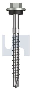 METAL SDS HEX HEAD + WASHER CL4 SG MET SEAL HX S:12-14X 55 thumbnail 3