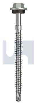 METAL SDS HEX HEAD + WASHER CL4 SG MET SEAL HX S:12-14X 75 thumbnail 3