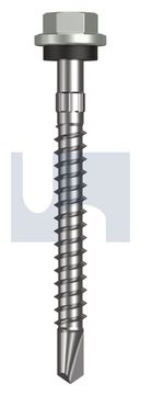 METAL SDS HEX HEAD + WASHER CL4 SG MET SEAL HX S:14-10X 65 thumbnail 3
