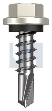 METAL SDS HEX HEAD + WASHER CL4 SM MET SEAL HX:14-10X 25 thumbnail 3