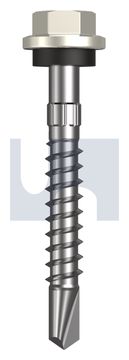 METAL SDS HEX HEAD + WASHER CL4 SM MET SEAL HX S:14-10X 50 thumbnail 3