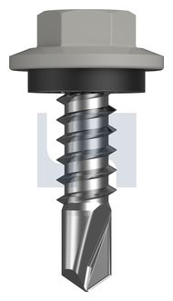 METAL SDS HEX HEAD + WASHER CL4 SO MET SEAL HX:12-14X 20 thumbnail 3