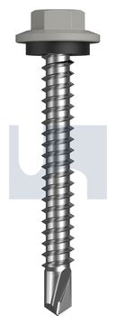 METAL SDS HEX HEAD + WASHER CL4 SO MET SEAL HX:12-14X 45 thumbnail 3
