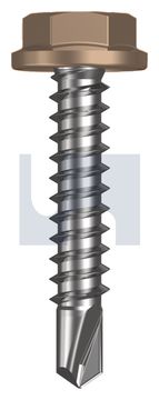 METAL SDS FLANGED HEX HEAD CL4 ST MET FLG HX:10-16X 25 thumbnail 3