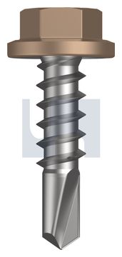 METAL SDS FLANGED HEX HEAD CL4 ST MET FLG HX:14-10X 25 thumbnail 3