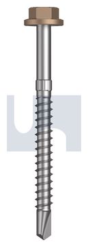 METAL SDS FLG HEX HEAD CL4 ST MET FLG HX S:14-10X 75 thumbnail 3