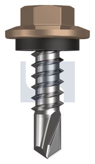 METAL SDS HEX HEAD + WASHER CL4 ST MET SEAL HX:12-14X 20 thumbnail 3