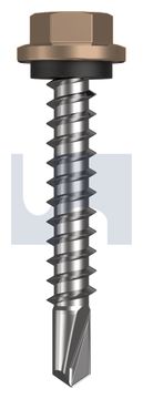 METAL SDS HEX HEAD + WASHER CL4 ST MET SEAL HX:14-10X 42 thumbnail 3