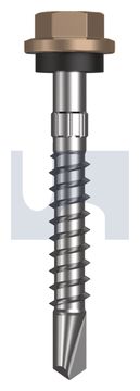 METAL SDS HEX HEAD + WASHER CL4 ST MET SEAL HX S:14-10X 50 thumbnail 3
