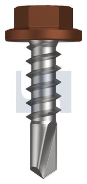 METAL SDS FLANGED HEX HEAD CL4 TE MET FLG HX:14-10X 25 thumbnail 3