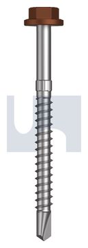 METAL SDS FLG HEX HEAD CL4 TE MET FLG HX S:14-10X 75 thumbnail 3