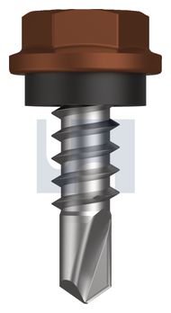 METAL SDS HEX HEAD + WASHER CL4 TE MET SEAL HX:10-16X 16 thumbnail 3