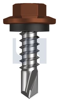 METAL SDS HEX HEAD + WASHER CL4 TE MET SEAL HX:12-14X 20 thumbnail 3