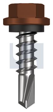 METAL SDS HEX HEAD + WASHER CL4 TE MET SEAL HX:14-10X 25 thumbnail 3