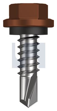 METAL SDS HEX HEAD + WASHER CL4 TE MET SEAL HX:14-14X 22 thumbnail 3