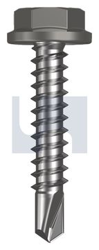 METAL SDS FLANGED HEX HEAD CL4 WA MET FLG HX:10-16X 25 thumbnail 3