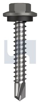 METAL SDS HEX HEAD + WASHER CL4 WA MET SEAL HX:12-14X 35 thumbnail 3