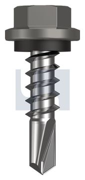 METAL SDS HEX HEAD + WASHER CL4 WA MET SEAL HX:14-10X 25 thumbnail 3