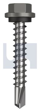 METAL SDS HEX HEAD + WASHER CL4 WA MET SEAL HX:14-10X 42 thumbnail 3