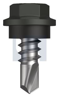 METAL SDS HEX HEAD + WASHER CL4 WG MET SEAL HX: 8-18X 12 thumbnail 3
