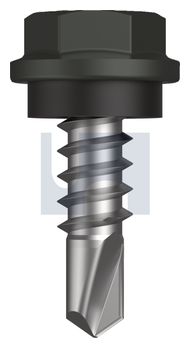 METAL SDS HEX HEAD + WASHER CL4 WG MET SEAL HX:10-16X 16 thumbnail 3