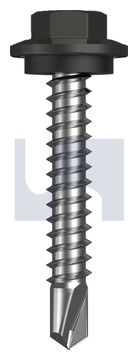 METAL SDS HEX HEAD + WASHER CL4 WG MET SEAL HX:12-14X 35 thumbnail 3