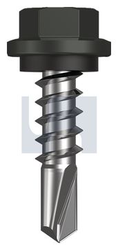 METAL SDS HEX HEAD + WASHER CL4 WG MET SEAL HX:14-10X 25 thumbnail 3