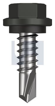 METAL SDS HEX HEAD + WASHER CL4 WG MET SEAL HX:14-14X 22 thumbnail 3