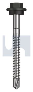 METAL SDS HEX HEAD + WASHER CL4 WG MET SEAL HX S:12-14X 55 thumbnail 3