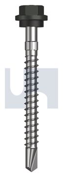 METAL SDS HEX HEAD + WASHER CL4 WG MET SEAL HX S:14-10X 65 thumbnail 3