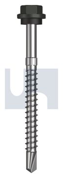 METAL SDS HEX HEAD + WASHER CL4 WG MET SEAL HX S:14-10X 75 thumbnail 3