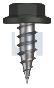 NEEDLE PT SDS FLANGED HEX CL4 WG NP FLG HX: 8-15X 12 thumbnail 3