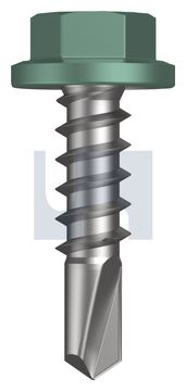 METAL SDS FLANGED HEX HEAD CL4 WI MET FLG HX:14-10X 25 thumbnail 3