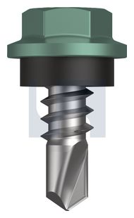 METAL SDS HEX HEAD + WASHER CL4 WI MET SEAL HX: 8-18X 12 thumbnail 3