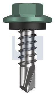 METAL SDS HEX HEAD + WASHER CL4 WI MET SEAL HX:12-14X 20 thumbnail 3