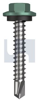 METAL SDS HEX HEAD + WASHER CL4 WI MET SEAL HX:12-14X 35 thumbnail 3