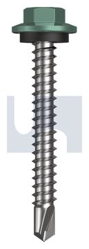 METAL SDS HEX HEAD + WASHER CL4 WI MET SEAL HX:12-14X 45 thumbnail 3