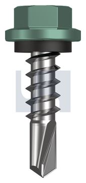 METAL SDS HEX HEAD + WASHER CL4 WI MET SEAL HX:14-10X 25 thumbnail 3