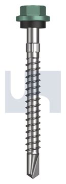 METAL SDS HEX HEAD + WASHER CL4 WI MET SEAL HX S:14-10X 65 thumbnail 3