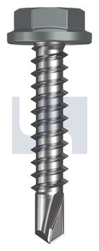 METAL SDS FLANGED HEX HEAD CL4 WN MET FLG HX:10-16X 25 thumbnail 3